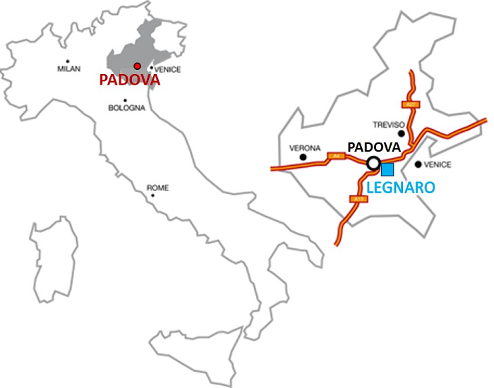 Padova and Legnaro localization