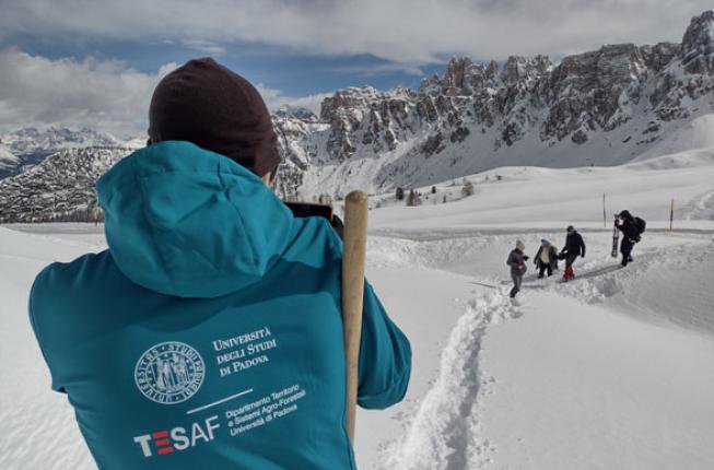 Collegamento a National broadcast at our Mountain Lab in S.Vito di Cadore