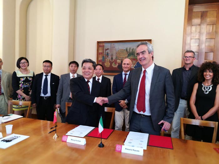 Immagine dell'incontro sull'accordo Padova - Cina