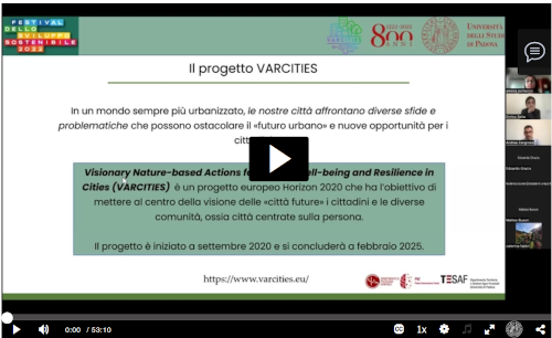 Video seminario Varcities Festival dello Sviluppo sostenibile 2022