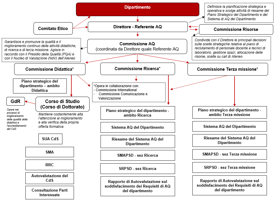 Ruoli e Funzioni nel Sistema di Assicurazione Qualità del Dipartimento