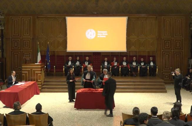 Collegamento a Cerimonia consegna diplomi di dottorato LERH 
